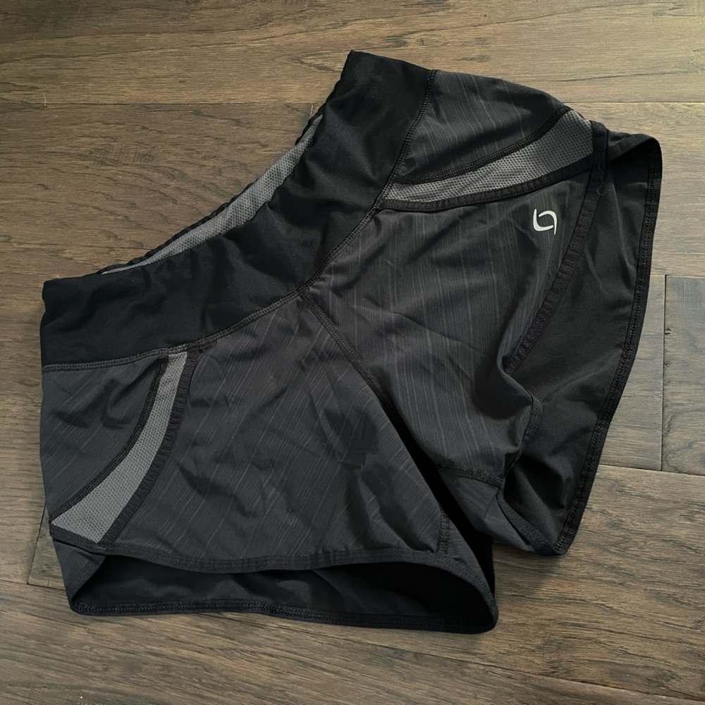 Extra small black running shorts